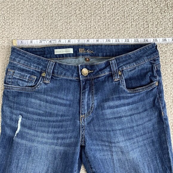 Kut from the Kloth Maggie Skinny Boyfriend Jeans Size 6 Cropped - Picture 9 of 11